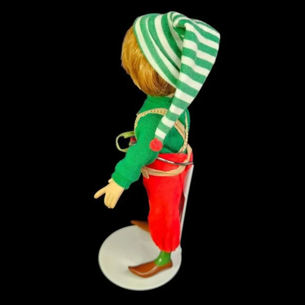 Paradise Galleries Santas Elf Doll With‎ Accessories and Box Christmas Decor